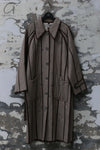 Mutedance 24 Autumn and Winter Lapel Flower Dye Belt Coat MD-MD24FW38-GRAY
